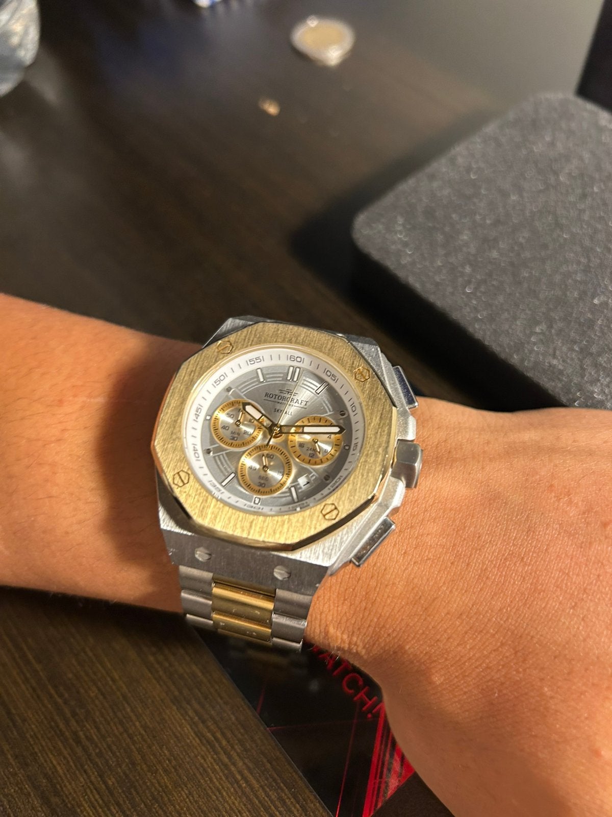 Rotorcraft gouden horloge, Ophalen, Zo goed als nieuw