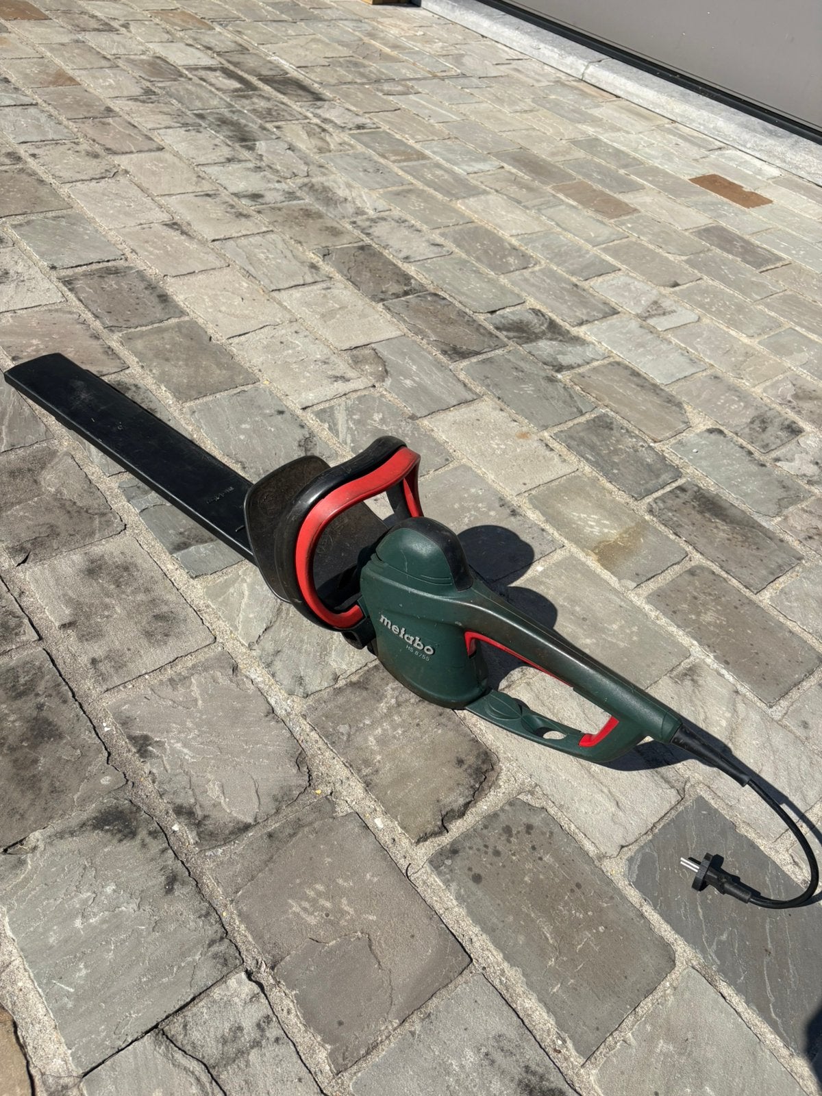 Metabo HS 8755 elektrische heggenschaar, 55cm zwaardlengte, Tuin en Terras, Ophalen, Gebruikt, Elektrisch