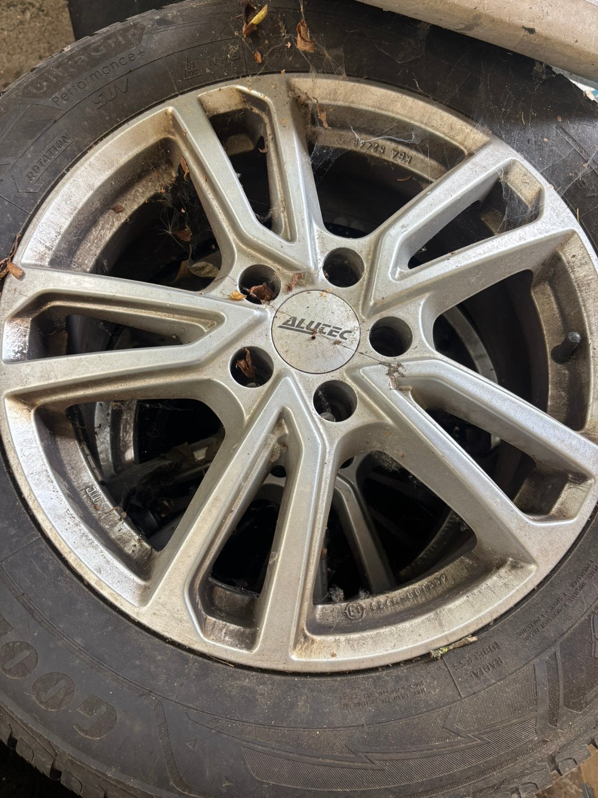 4 roues complètes pneus+ jantes alu Alutec 17", Neuf, Pneus et Jantes, 17 pouces, Enlèvement