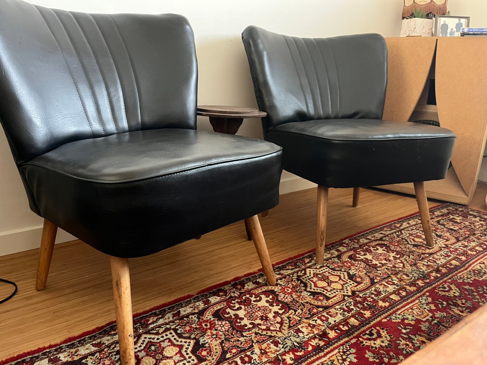 Cocktail zwarte zeteltjes, Huis en Inrichting, Fauteuils, Ophalen, Gebruikt
