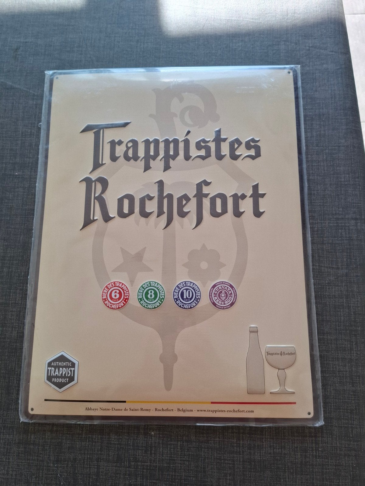 plakaat rochefort, Verzamelen, Ophalen of Verzenden, Nieuw, Reclamebord, Plaat of Schild
