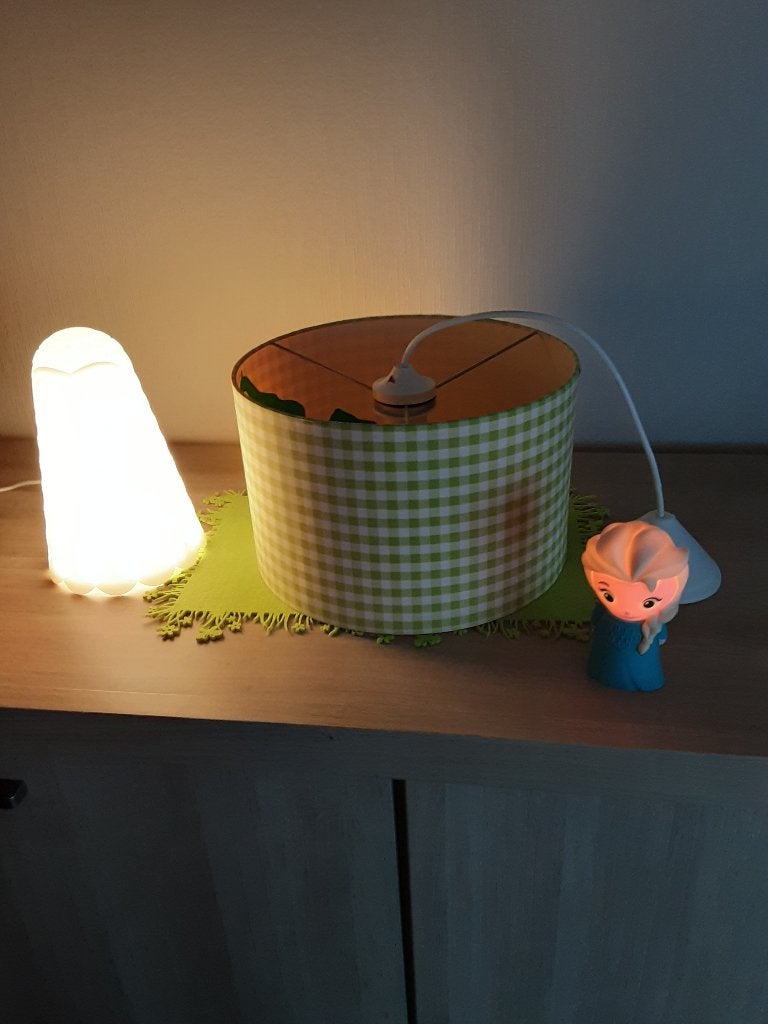 Nachtlamp, lampekap en prinsseslichtje, Ophalen, Zo goed als nieuw
