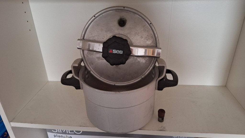 casserole seb à pression, Ophalen, Gebruikt, Met deksel, Aluminium