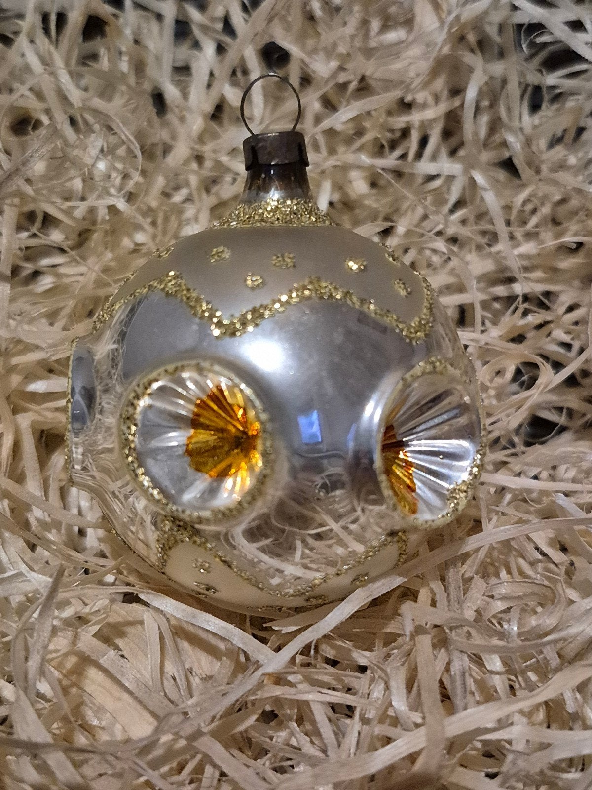 antieke kerstbal, Ophalen of Verzenden, Gebruikt
