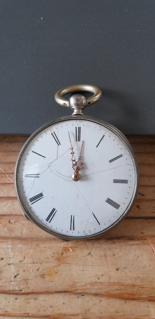 Mooie antieke werkende zakhorloge, Antiek en Kunst, Antiek | Klokken, Ophalen of Verzenden