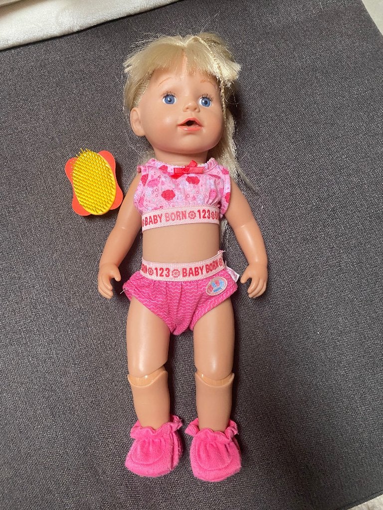 Pop babyborn meisje, Kinderen en Baby's, Ophalen, Zo goed als nieuw, Babypop