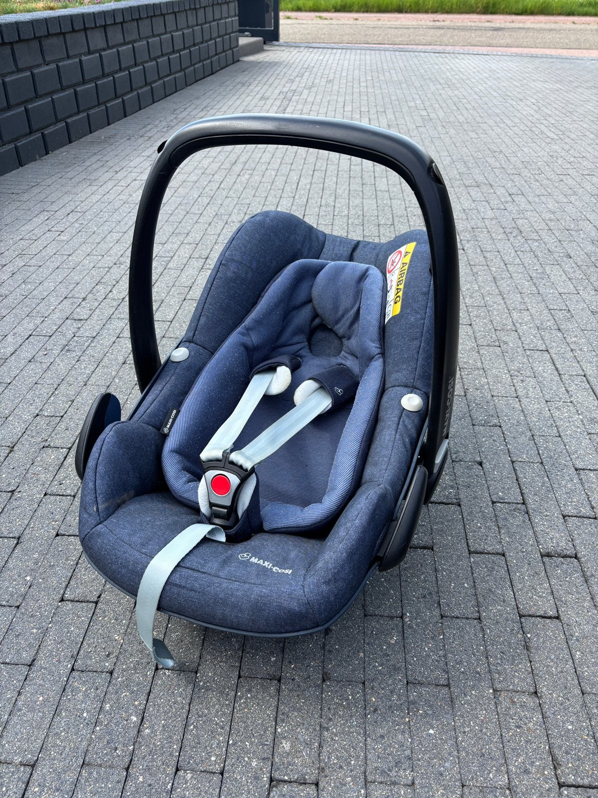 Maxi Cosi donkerblauw + isofix basis, Enlèvement, Comme neuf, Isofix
