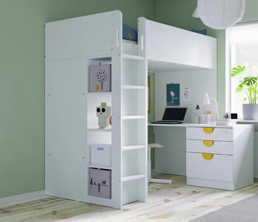 Ikea bureau stapelbed, Ophalen, Zo goed als nieuw