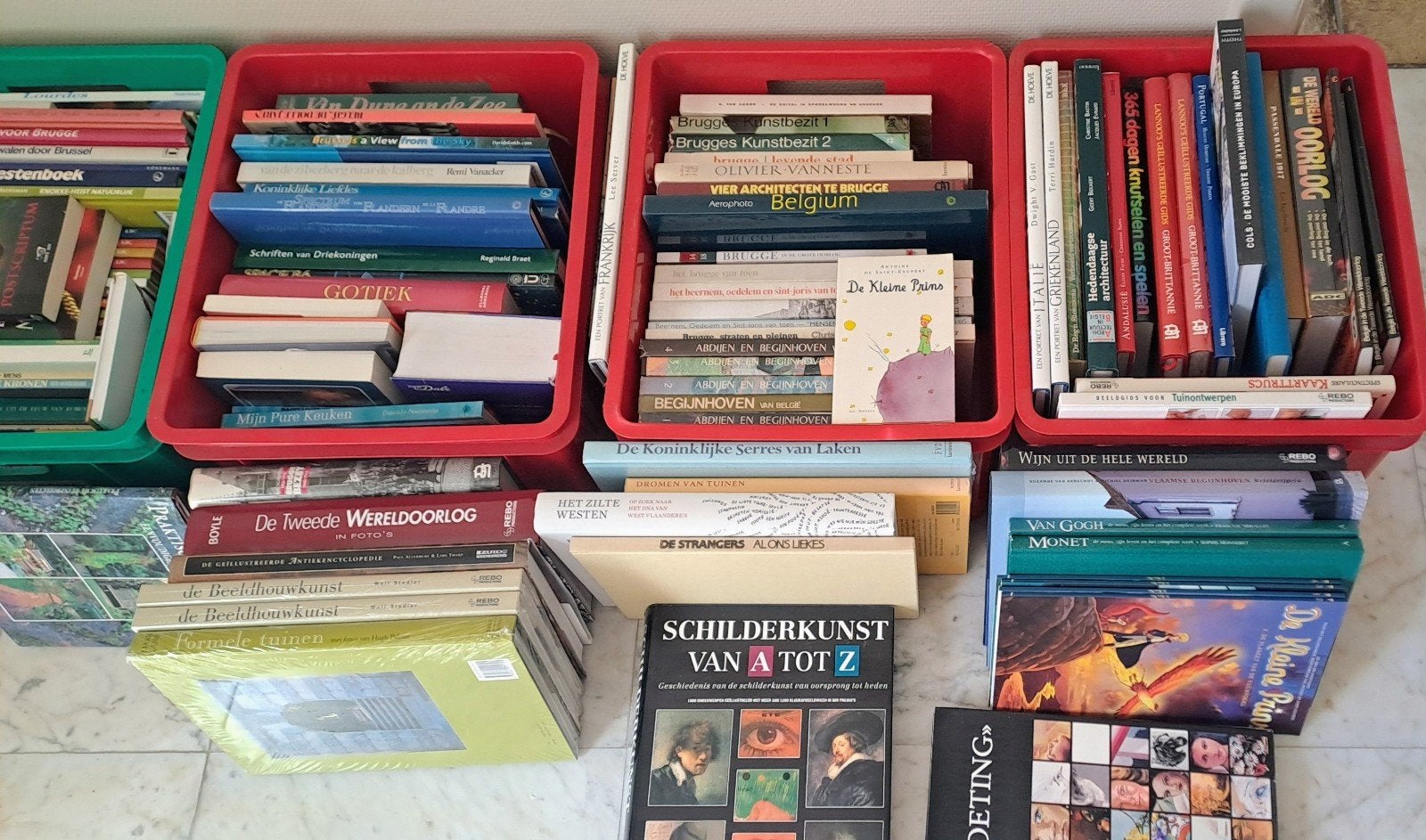 Lot boeken, kunst, geschiedenis,  koken,  vrije  tijd,..., Boeken, Ophalen, Zo goed als nieuw, Verschillende onderwerpen