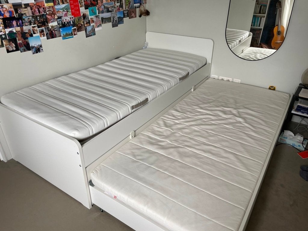 LIT gigogne Ikea SLAKT, Maison & Meubles, Chambre à coucher | Lits, 90 cm, Enlèvement, Utilisé, Classique