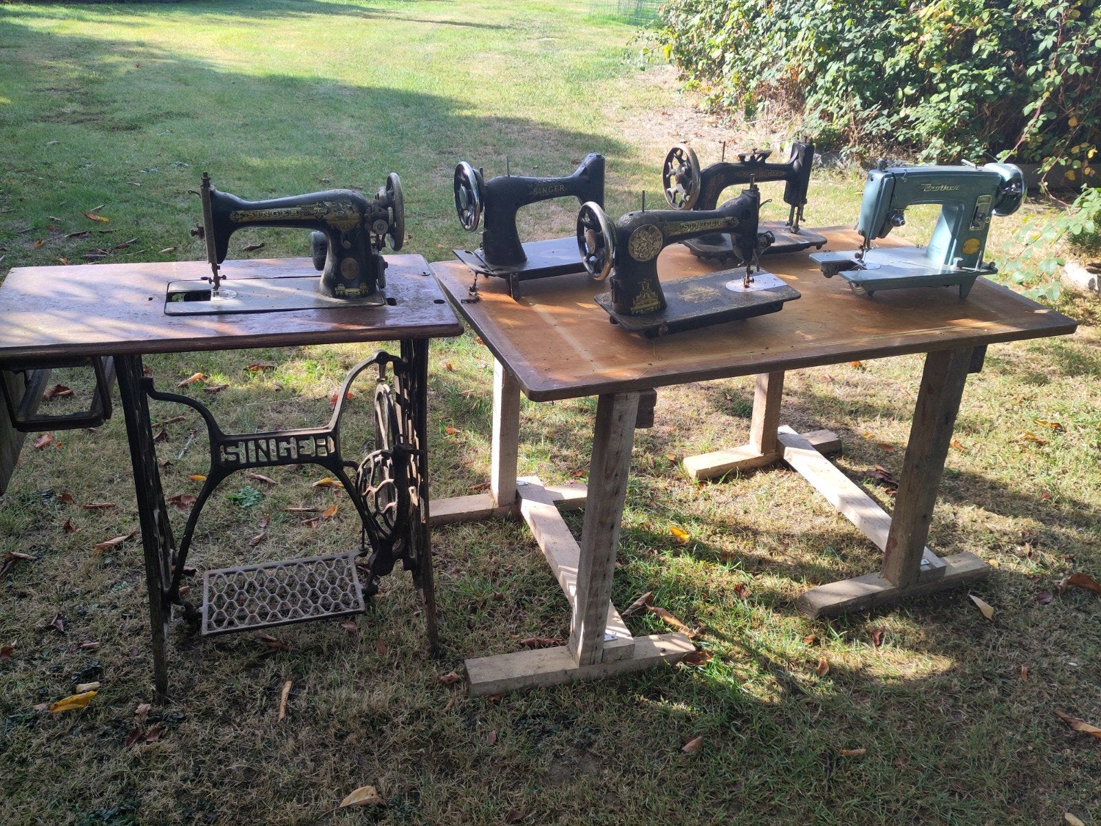 lot de 5 machines à coudre, Antiquités & Art, Enlèvement
