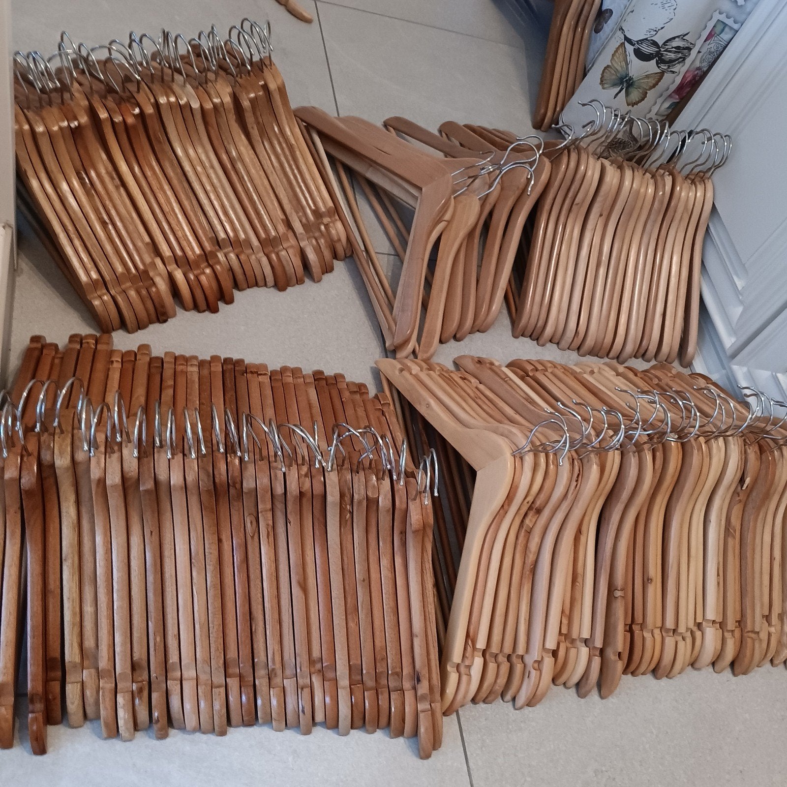 Houten kapstokken nieuw, Vêtements | Femmes, Cintres, Enlèvement, Neuf, Bois, Adultes