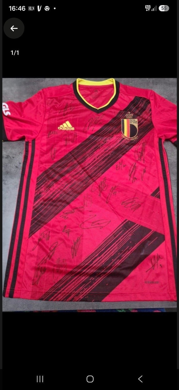 rode duivels EK 2020 tshirt gesigneerd, Ophalen of Verzenden, Shirt
