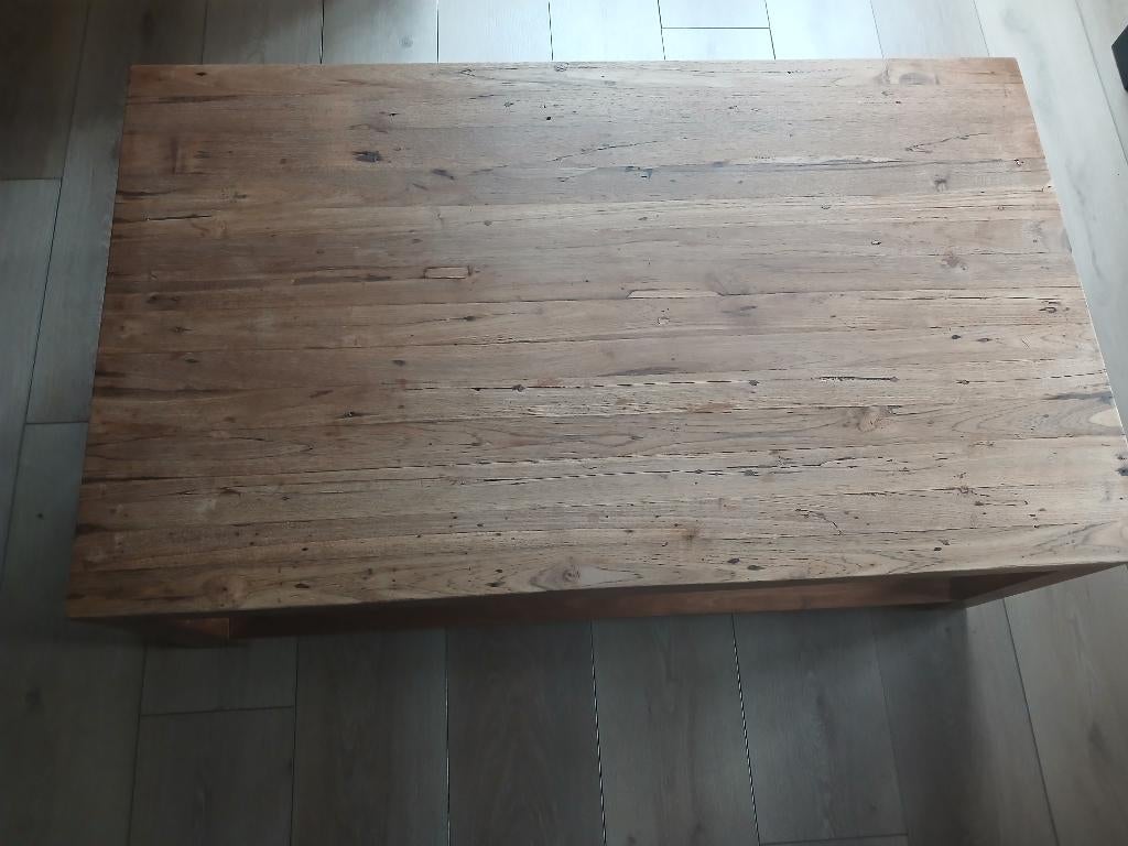 Salontafel teak, Teck, 100 à 150 cm, Moins de 50 cm, Enlèvement