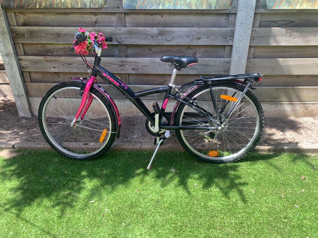 Meisjesfiets 24inch, Fietsen en Brommers, Fietsen | Meisjes, Ophalen, Velgrem, Versnellingen, Gebruikt