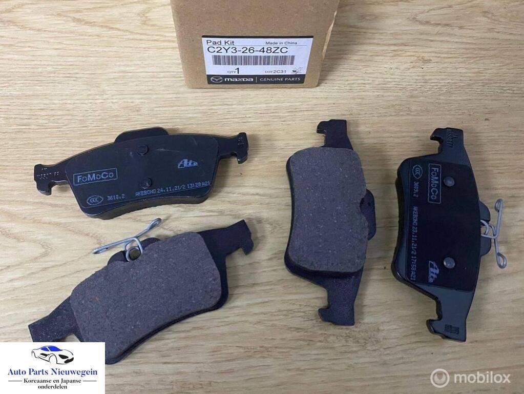 Remblokset achter Mazda 3 I ('03-'09) C2Y3-26-48za 9A, Nieuw, Ophalen of Verzenden, Mazda, Mazda