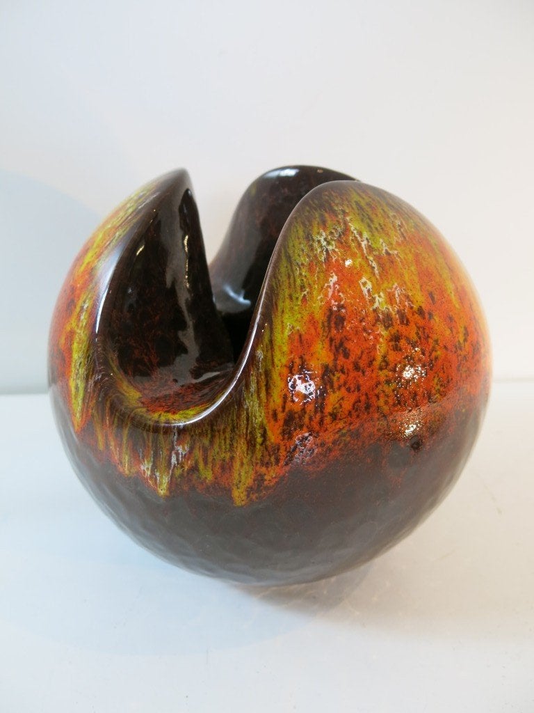 Vintage ROBERTO RIGON-kunstvaas voor BERTONCELLO, Ophalen of Verzenden