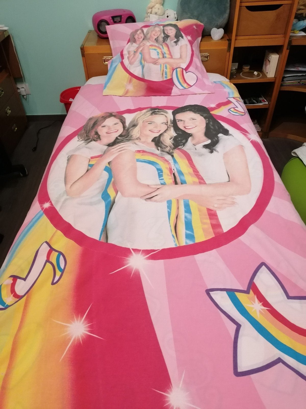 dekbedovertrek k3, Kinderen en Baby's, Ophalen, Eenpersoonsbed, Roze, Meisje