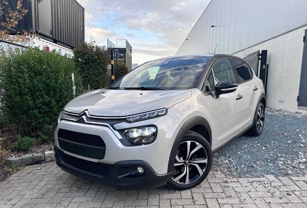 Citroen C3 1.2i Shine Plus*Halfleer/Camera/Navi/..., Voorwielaandrijving, Dealer onderhouden, Leder en Stof, Beige