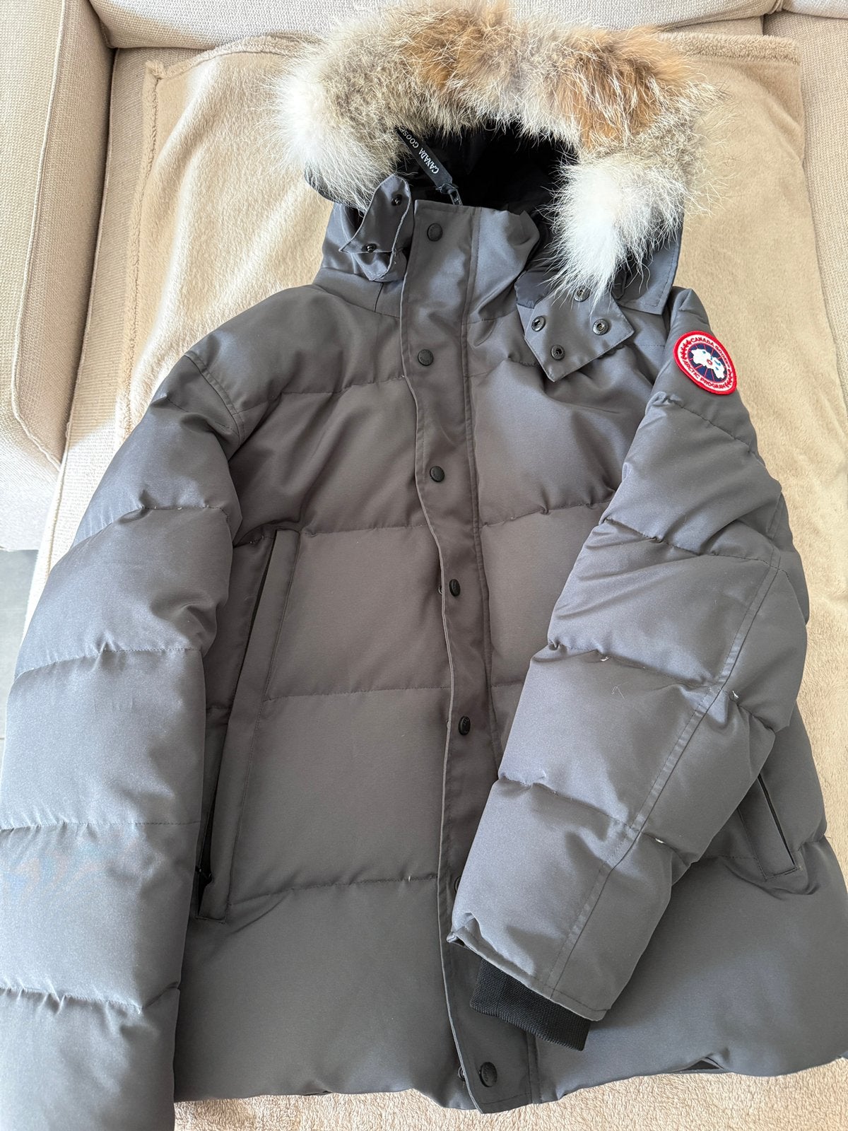 Canada Goose MacMillan maat XL, Ophalen, Gedragen, Maat 56/58 (XL), Grijs