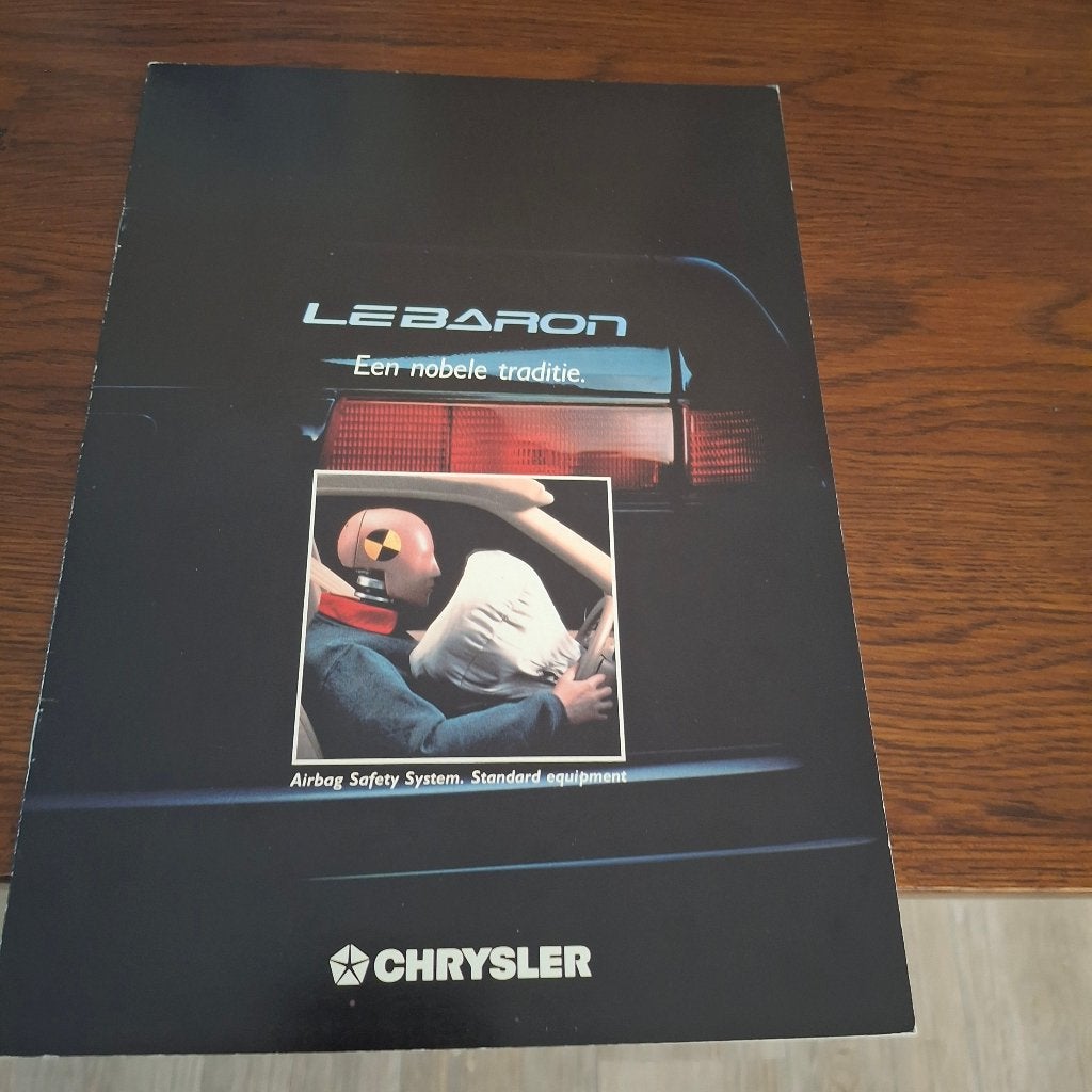 CHRYSLER  LEBARON - Een nobele traditie  1992, Ophalen of Verzenden, Nieuw, Overige merken