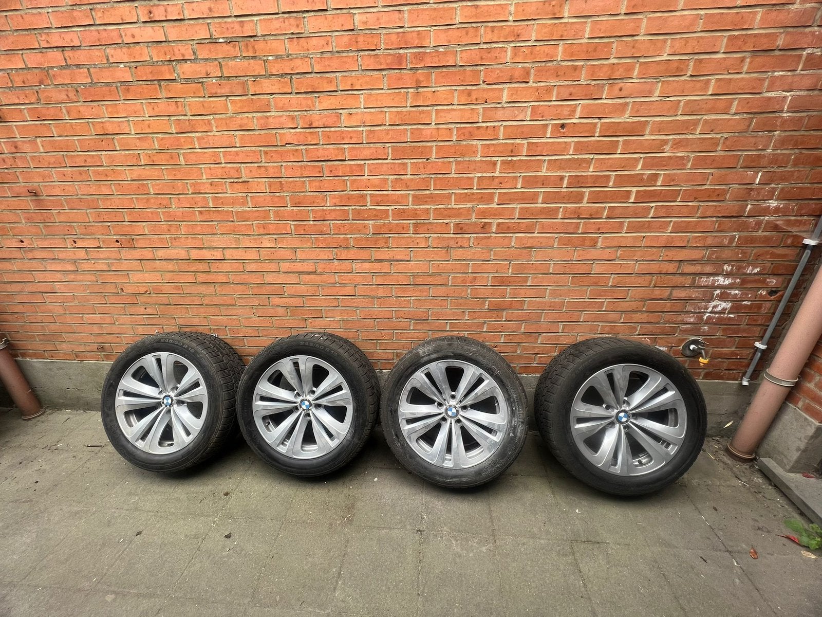 BWM 5GT VELGEN MET BANDEN 245 50 18, Enlèvement, 18 pouces, Pneus hiver, Jante(s)