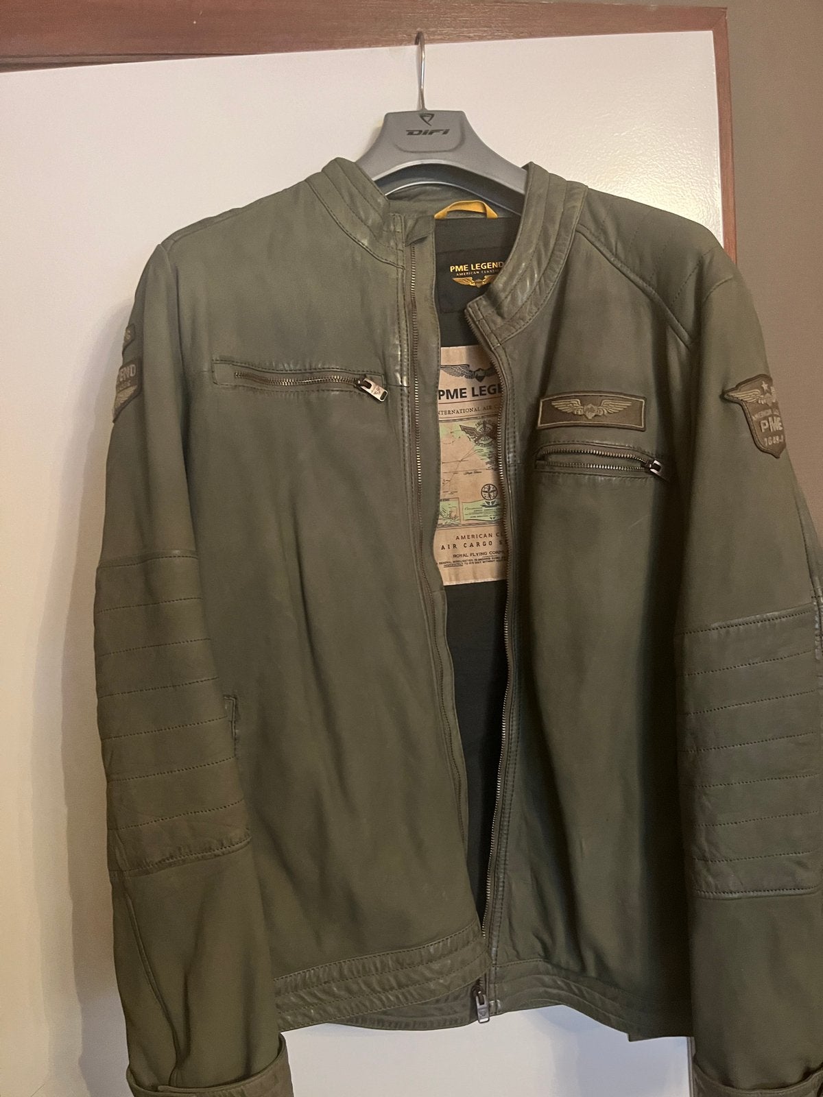 Pme legend lamsleder jas, Kleding | Heren, Ophalen of Verzenden, Zo goed als nieuw, Groen
