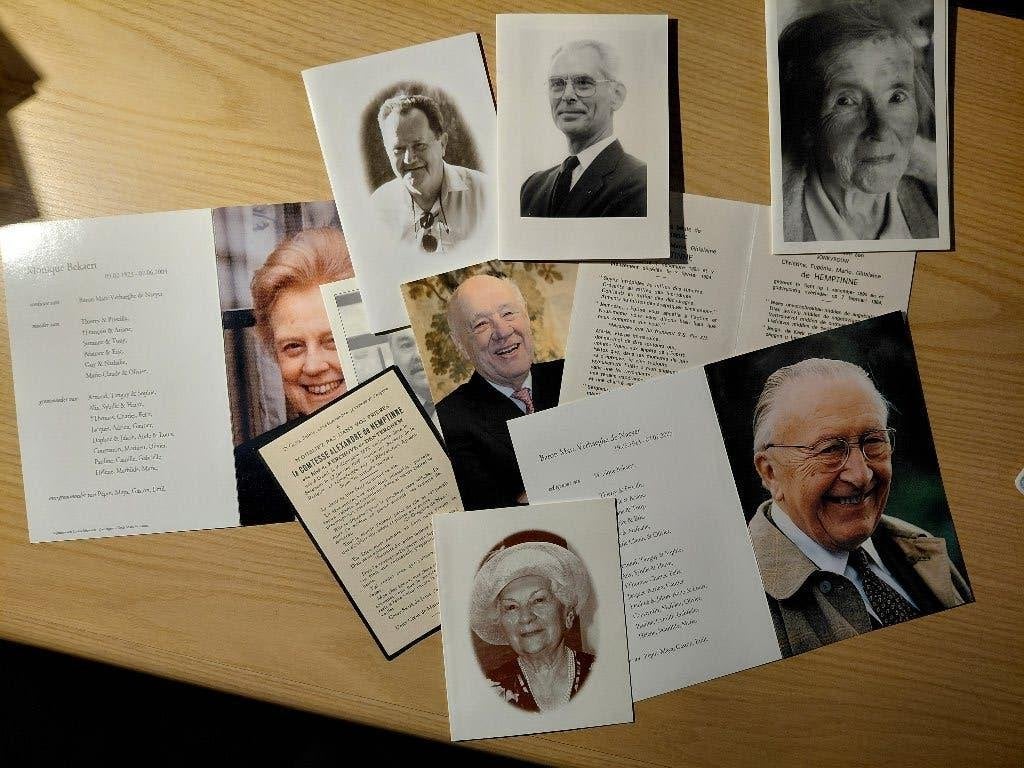 doodsprentjes adel, Ophalen of Verzenden, Bidprentje