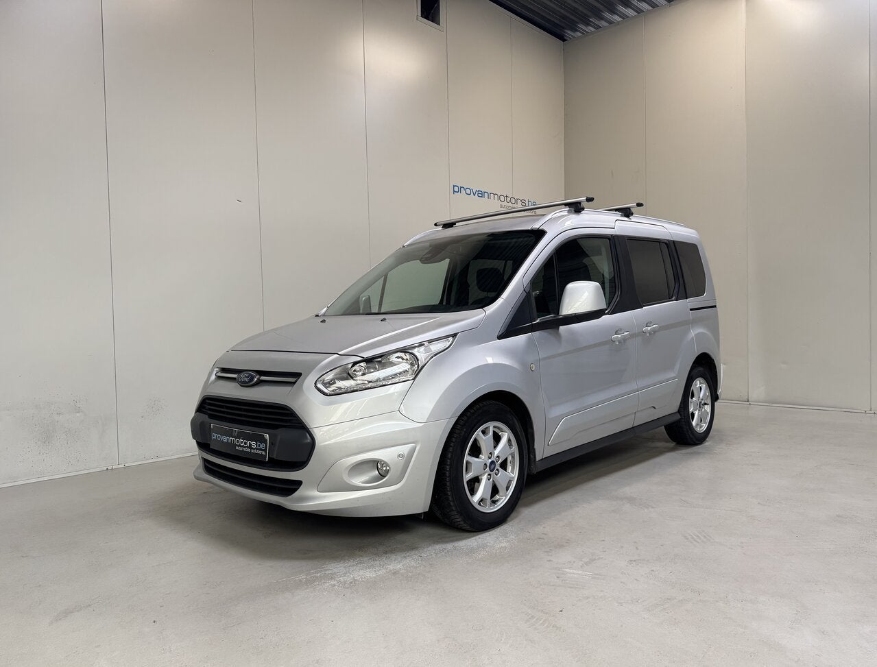 Ford Tourneo Connect 1.0 Benzine Man. - Airco - Pano - Tops, Autos, 0 kg, Argent ou Gris, Achat, 998 cm³