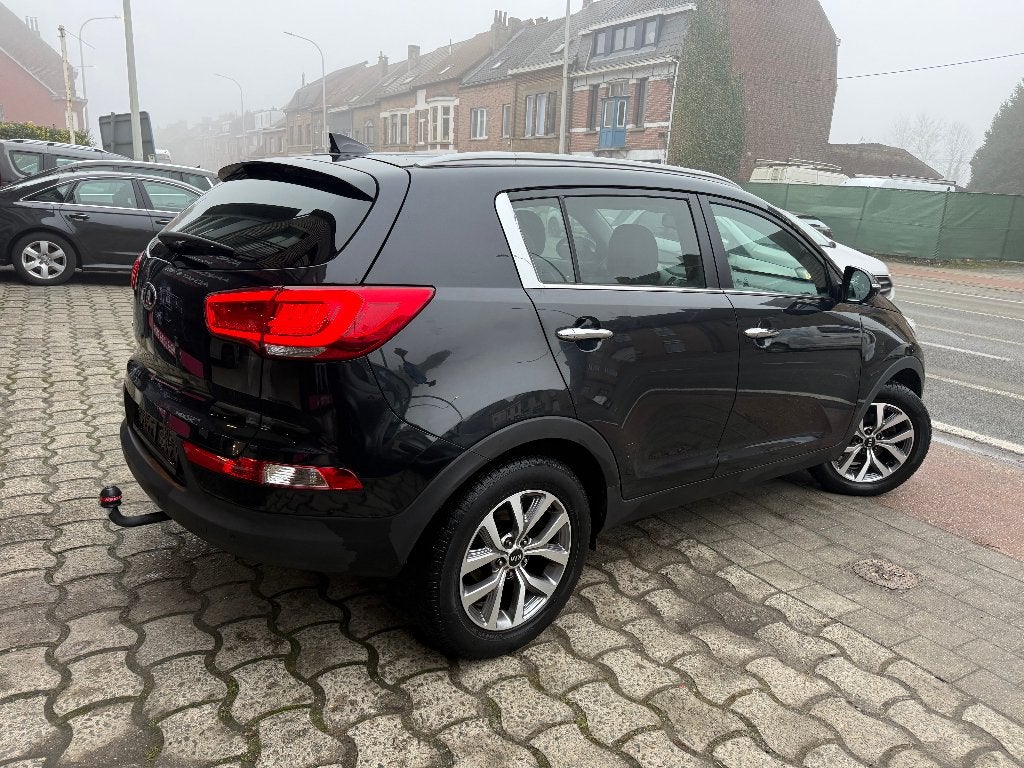 Kia Sportage 1600 Benzine 2015 Navi Leder 1ste hands, Auto's, Zwart, Leder, Bedrijf, Handgeschakeld