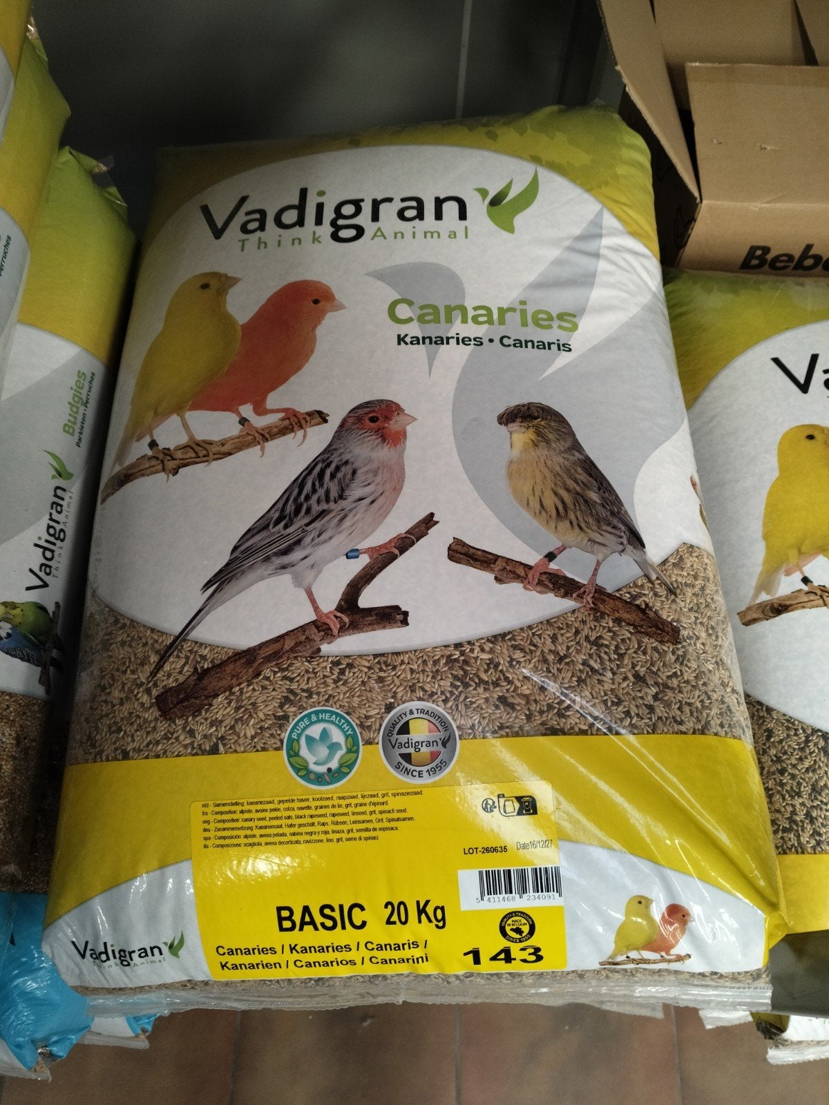 Kanarie basic 20kg 10+ 1 gratis