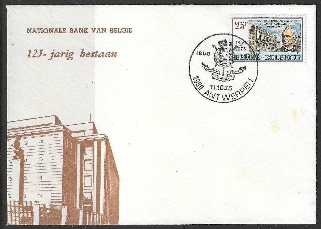 Belgique 1975 - Yvert 1776 /OBP 1781 - Banque nationale (ST), Timbres & Monnaies, Timbres | Europe | Belgique, Envoi, Affranchi