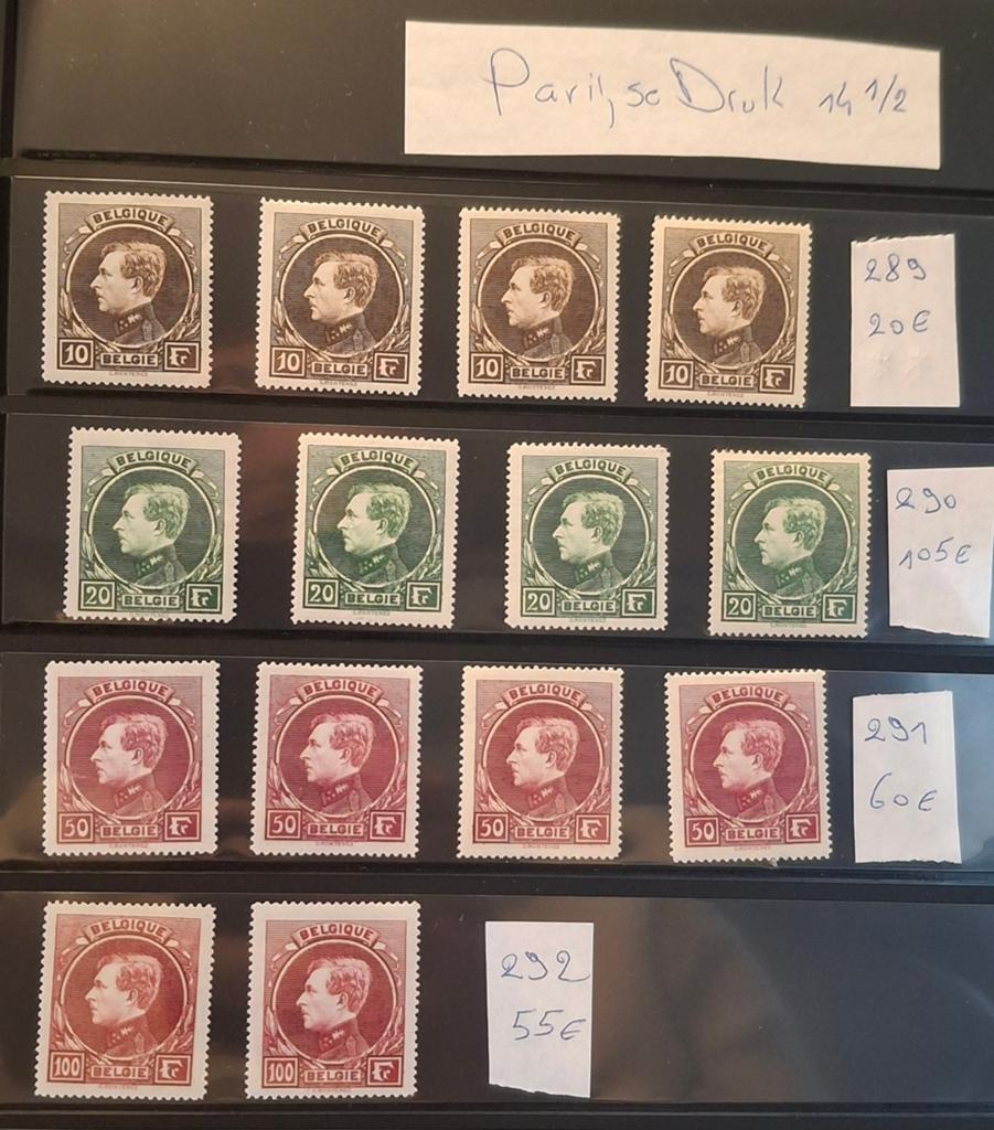 België lot ´ groot Montenez ´ ( scharnier) OBP 850 euro, Postzegels en Munten, Ophalen of Verzenden