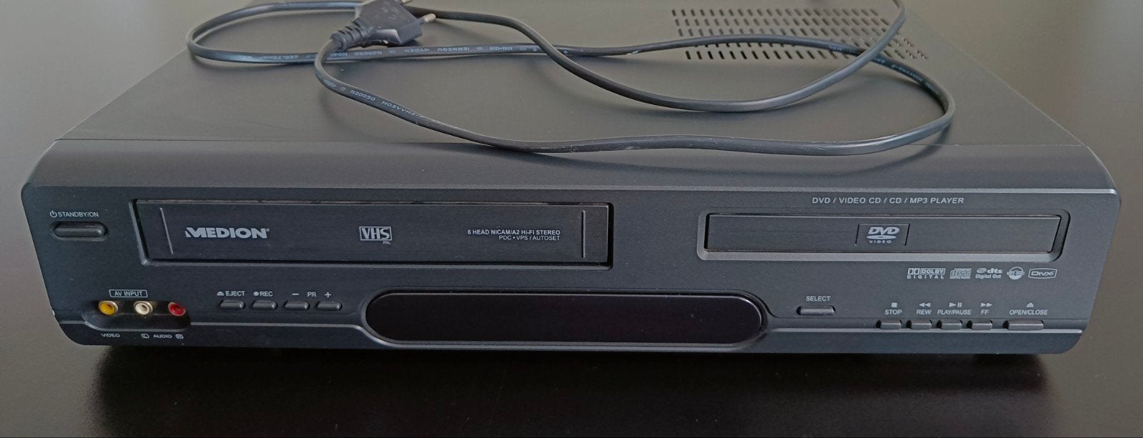 Medion video cassette recorder/DVD player., Ophalen of Verzenden, Gebruikt, VHS-speler of -recorder