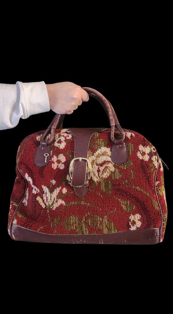 Carpet bag Mary Poppins handtas XXL, Antiek en Kunst, Ophalen of Verzenden