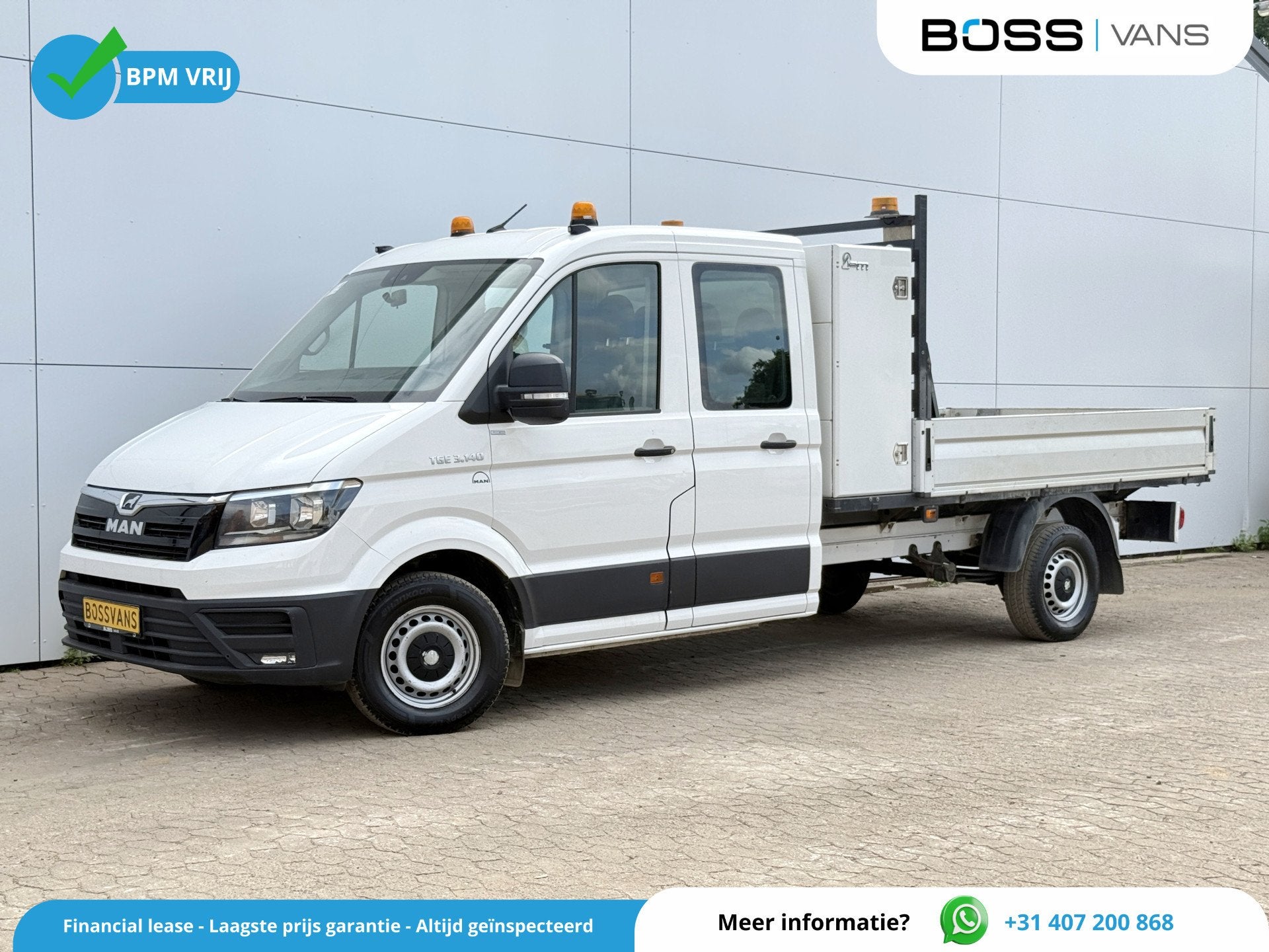 MAN TGE 3.140 2.0 TDI Automaat Open Laadbak Dubbele cabine 6, Autos, Camionnettes & Utilitaires, Achat, Entreprise, 2255 kg, 1968 cm³