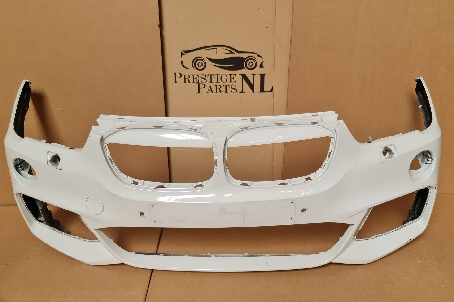 Voorbumper BMW X1 F48 M Pakket 6xPDC KLS Origineel bj.2014-, Gebruikt, -, Voor, Ophalen of Verzenden