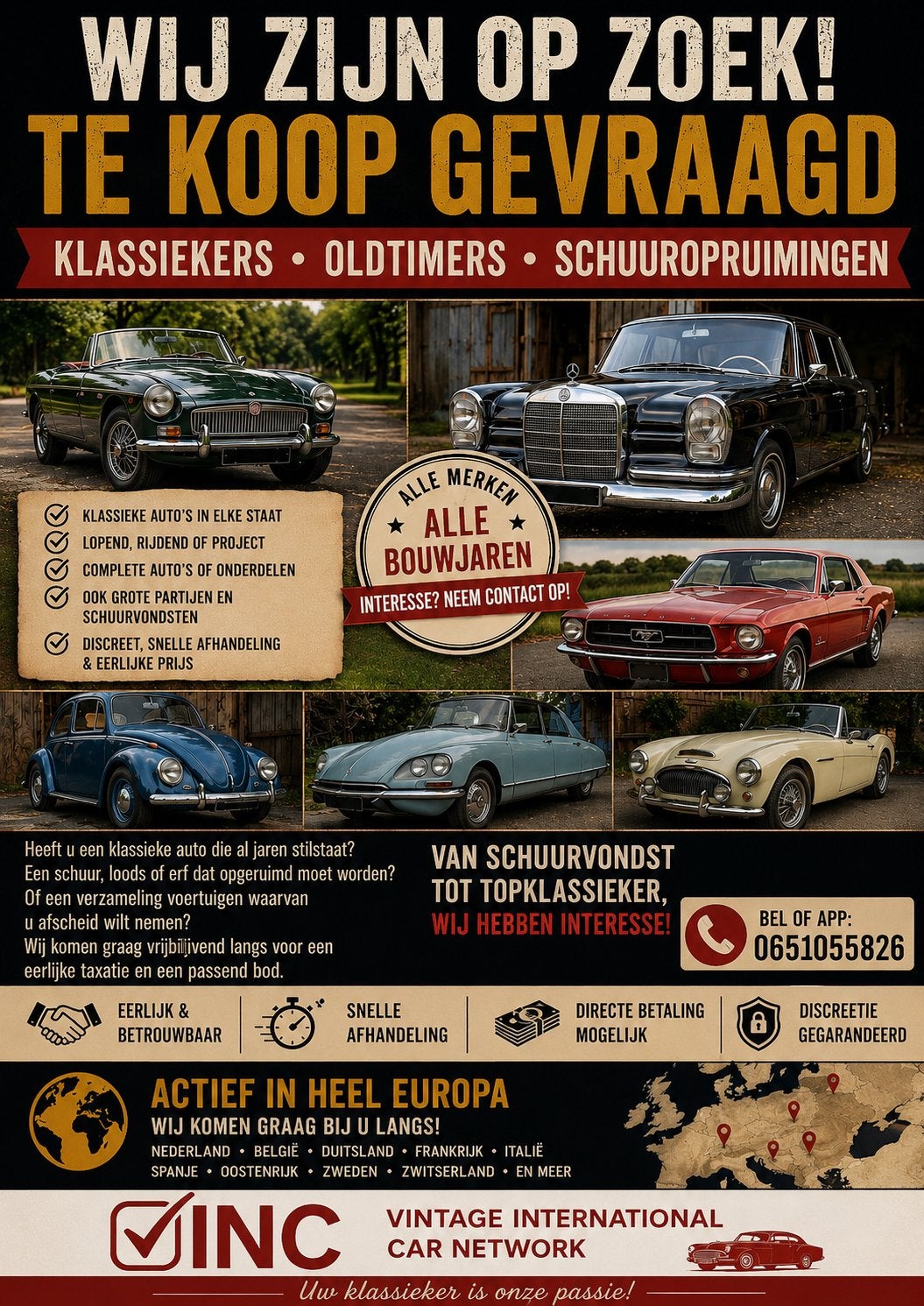 Oldtimers gezocht, Particulier, Te koop, Benzine