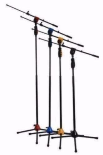 Zware professionele microfoon statief Geel, Musique & Instruments, Pieds, Enlèvement ou Envoi, Neuf, Micro