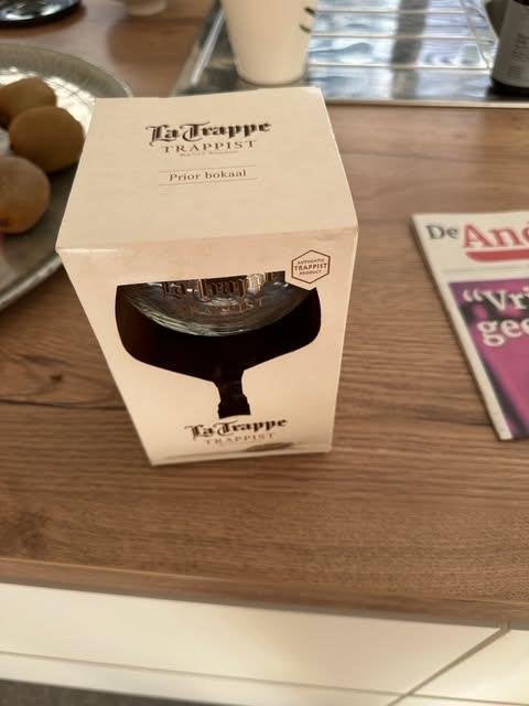 Verre trappiste La Trappe dans un bocal en carton, Enlèvement, Neuf, Verre ou Verres, La Trappe