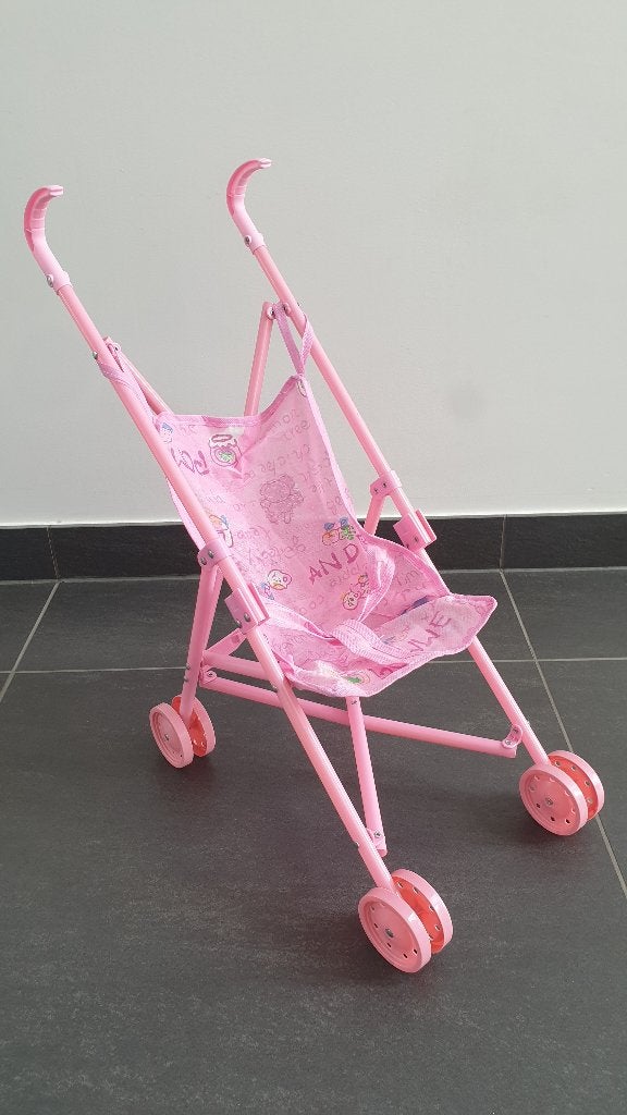 Poppenwagen Roze (Splinternieuw)., Ophalen of Verzenden, Nieuw, Babypop