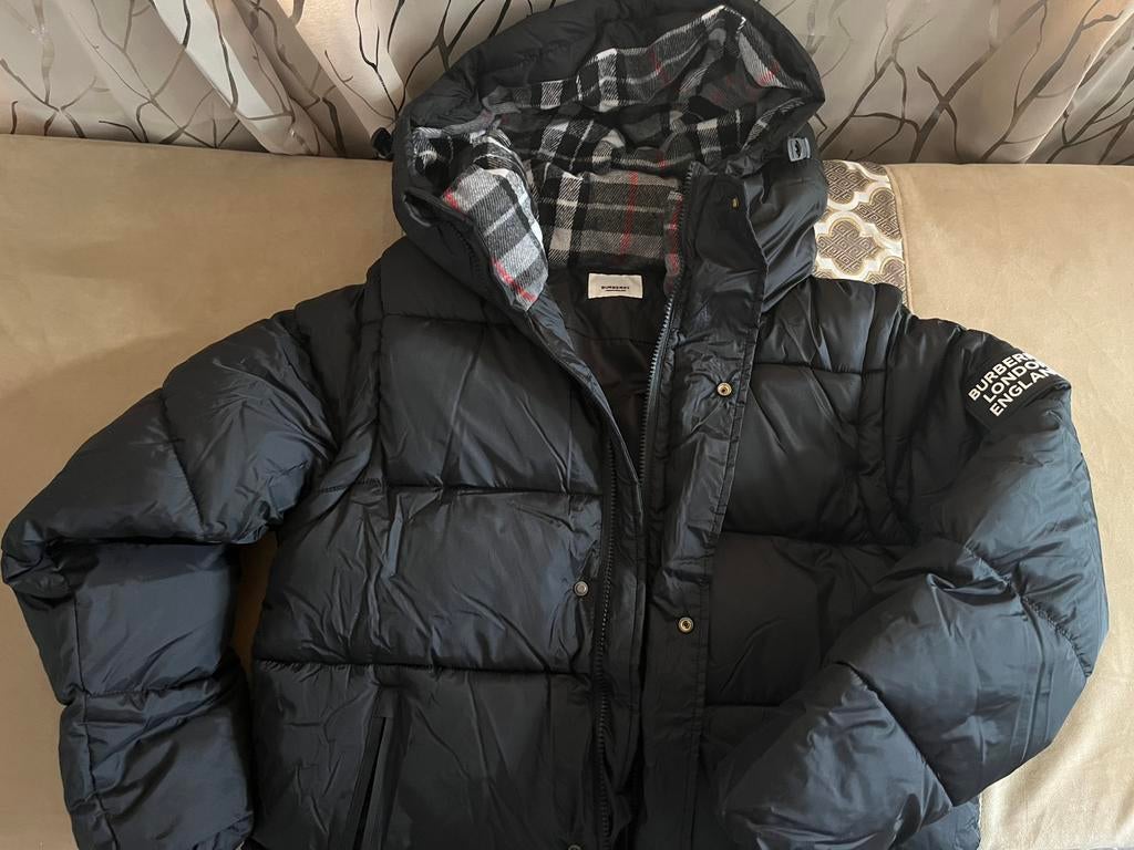 Burberry Jas, Ophalen, Zo goed als nieuw, Maat 48/50 (M), Zwart