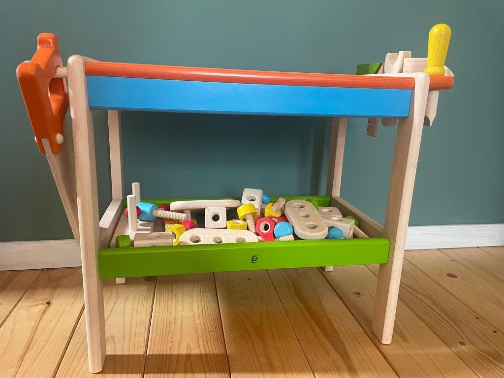 Speelgoed werktafel PINTOY, Ophalen, Gebruikt, Bouwen