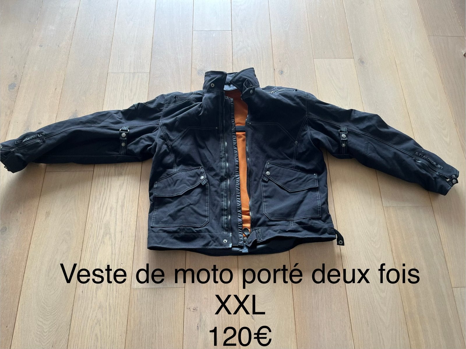 Veste de moto noire – Taille XXL, Motoren, Ophalen