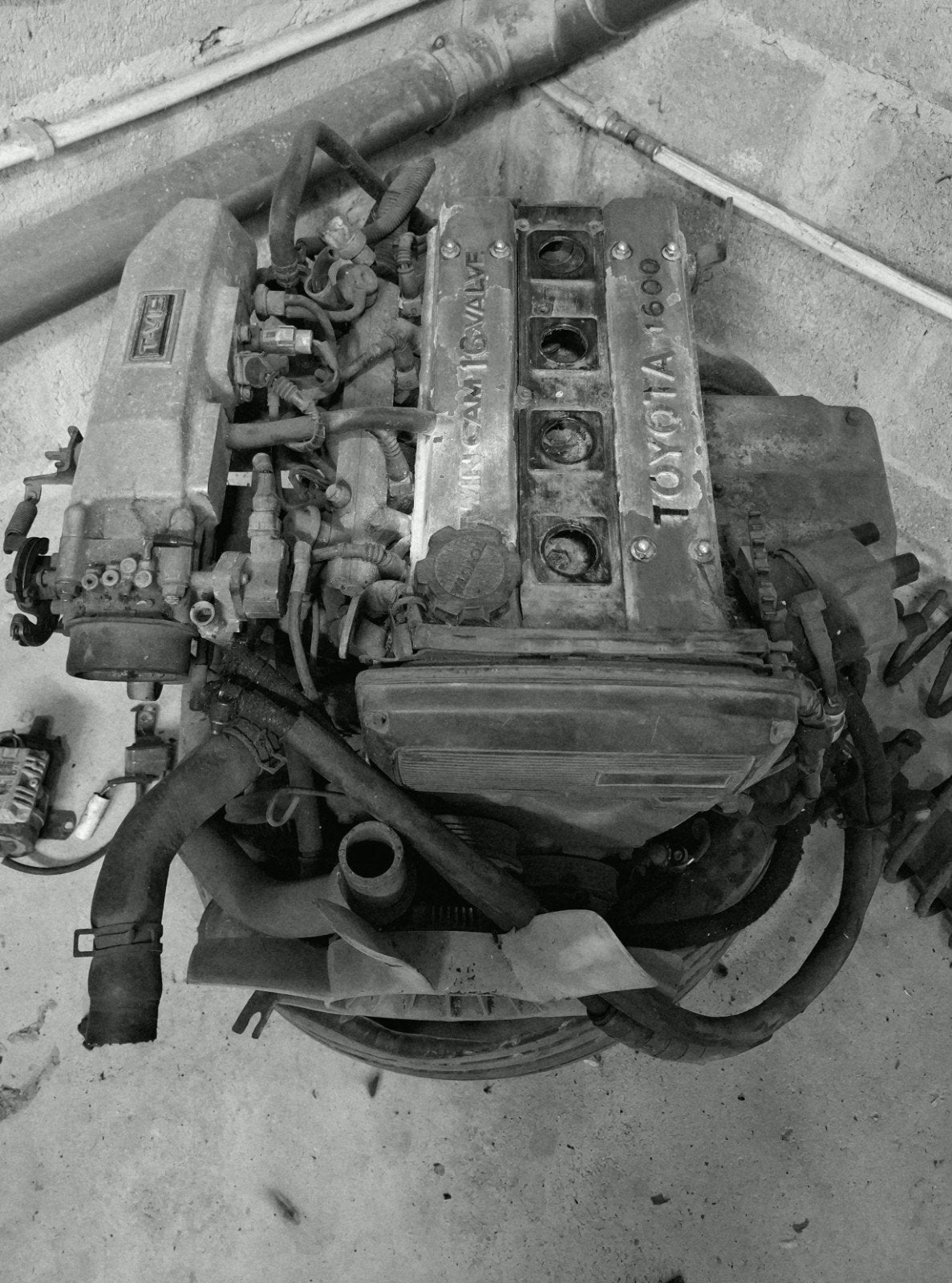 4-AGE 16V-motor, Ophalen, Gebruikt, Toyota