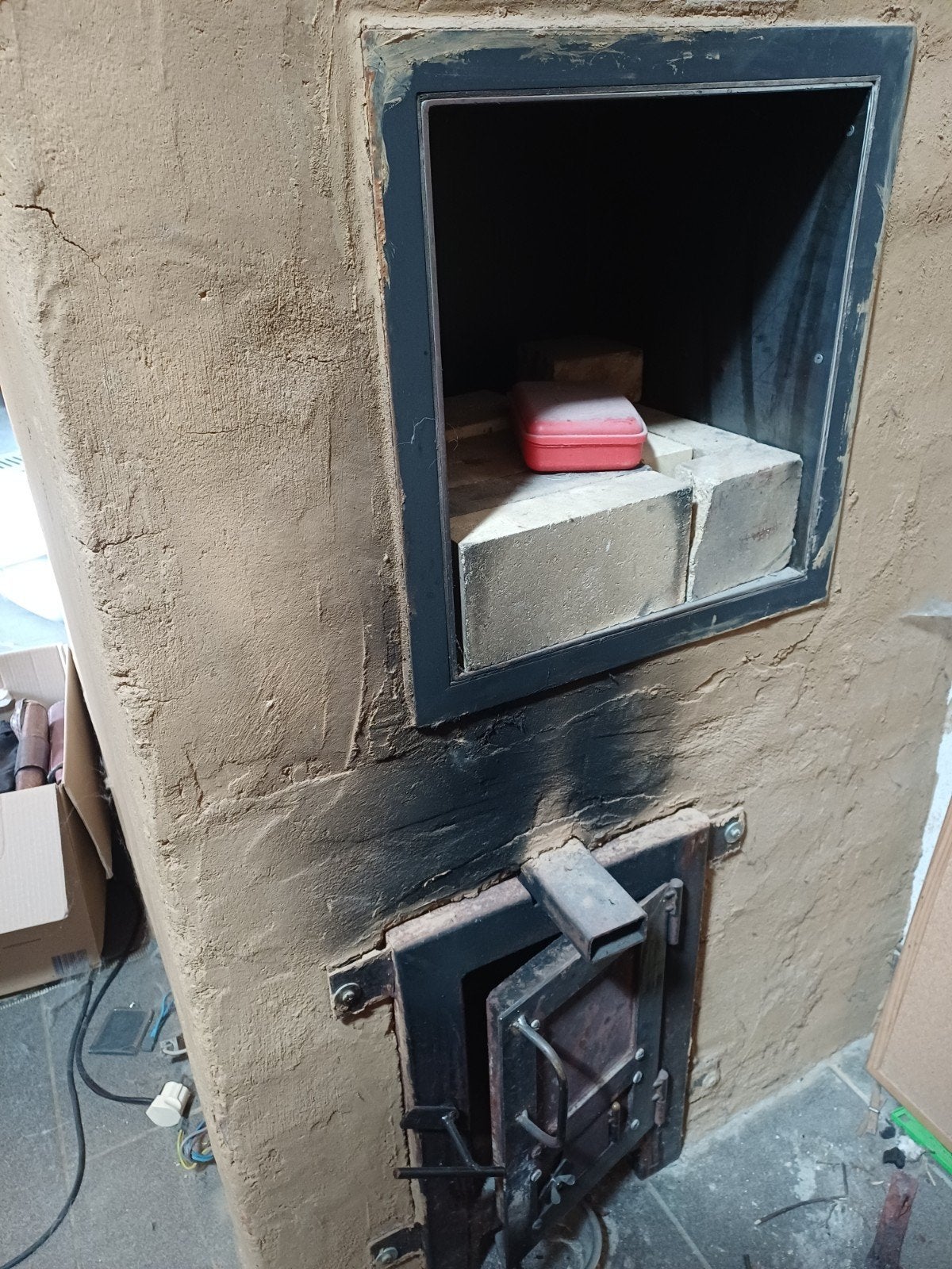 massa kachel net rocketstove, Huis en Inrichting, Kachels, Ophalen