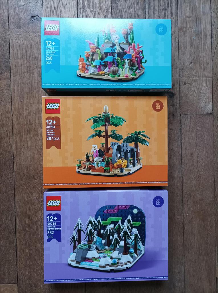 Onafscheidelijk lot 3 nieuwe Lego Dioramas 40783 40784 40785, Kinderen en Baby's, Speelgoed | Duplo en Lego, Lego, Nieuw, Ophalen of Verzenden