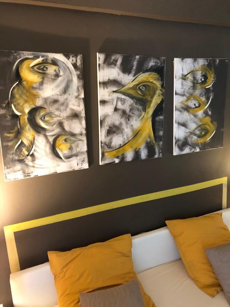 triptiek schilderijen, Antiek en Kunst, Ophalen