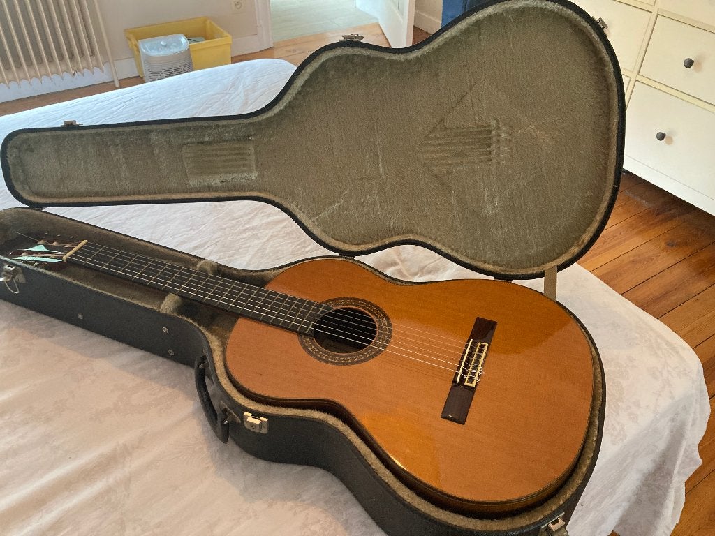 Guitare classique, Muziek en Instrumenten, Ophalen, Gebruikt, Klassieke of Spaanse gitaar, Met koffer