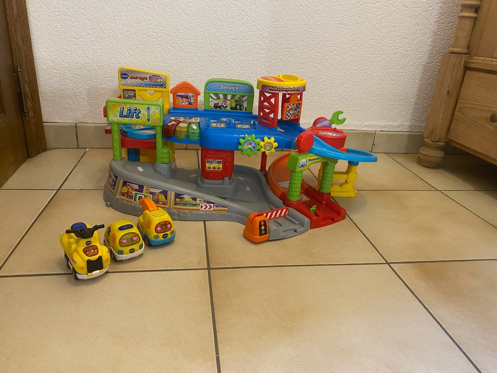 Toet toet garage, Ophalen, Gebruikt